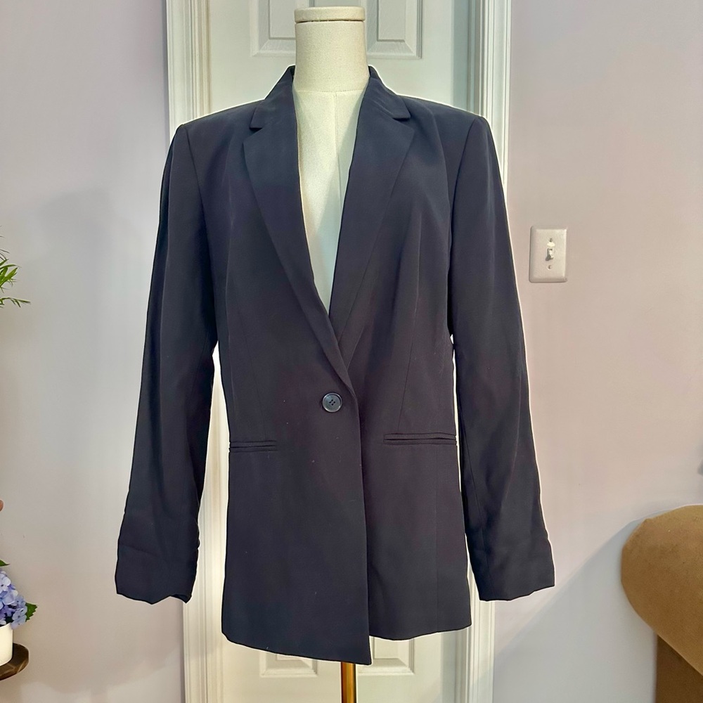 LOFT Navy Single Button Blazer, size 14
